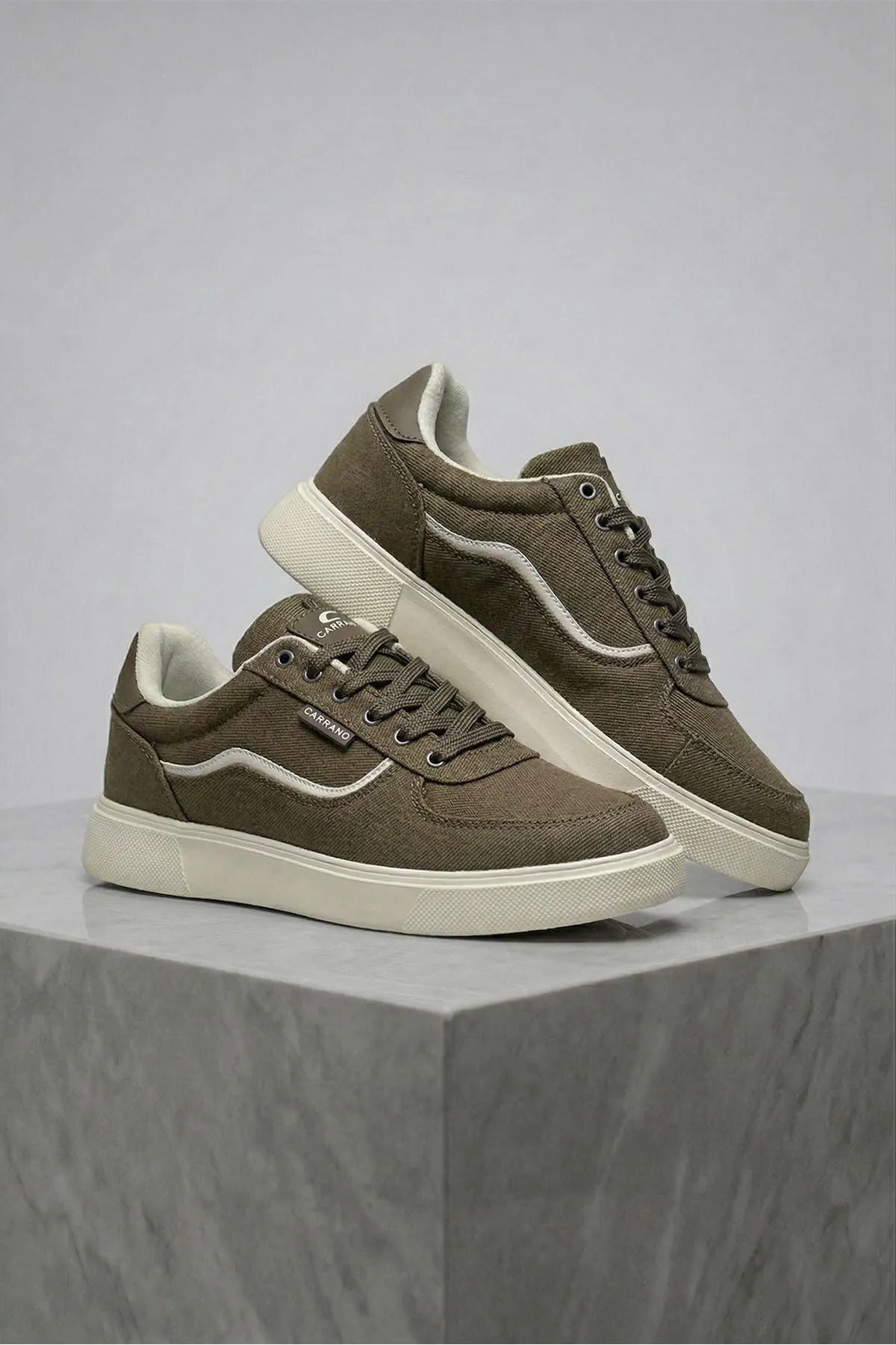Boy Uzatan Gizli Topuklu Kahve Motto Erkek Sneaker Ayakkabı GT006