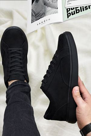 Boy Uzatan Gizli Topuklu Siyah Süet Luxor Erkek Ayakkabı GT-0059