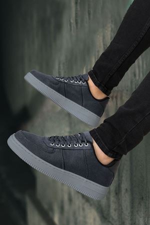 Boy Uzatan Gizli Topuklu Füme Keten Erkek Günlük Ayakkabı GT-0067