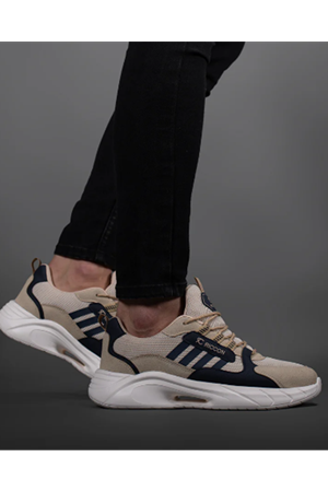 Boy Uzatan Gizli Topuklu Bej Torrine Spor Ayakkabı GT-0091