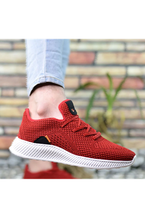 Boy Uzatan Gizli Topuklu Kırmızı Erkek Spor Ayakkabı GT-0103