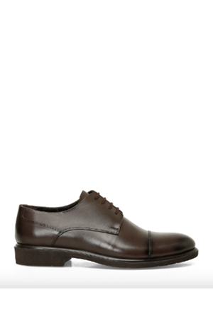 Boy Uzatan Gizli Topuklu SEPHOS 5FX Kahverengi Erkek Klasik Ayakkabı GT-0145