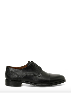 Boy Uzatan Gizli Topuklu CLOVER 5FX Siyah Erkek Klasik Ayakkabı GT-0149