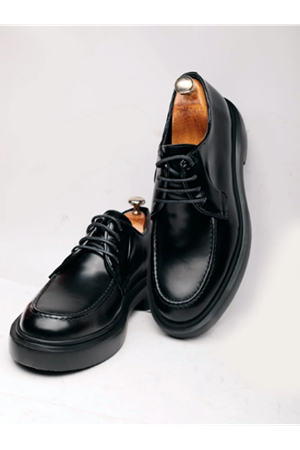 Boy Uzatan Gizli Topuklu  Siyah London HAKİKİ DERİ ERKEK TARZ RAHAT KLASİK AYAKKABI GT-0157