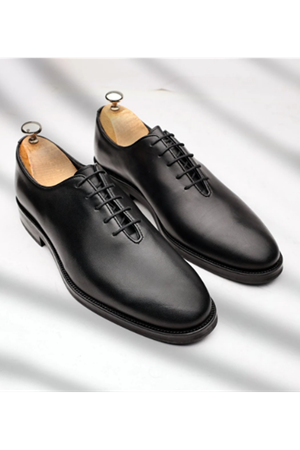 Boy Uzatan Gizli Topuklu Siyah ALVIN RAHAT ERKEK DERİ Ayakkabı GT-0174