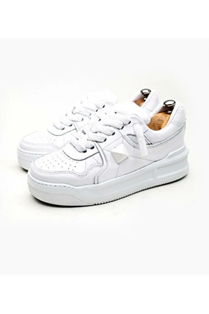 Boy Uzatan Gizli Topuklu RANGER ERKEK GÜNLÜK KALIN TABAN AYAKKABI Beyaz GT-0204