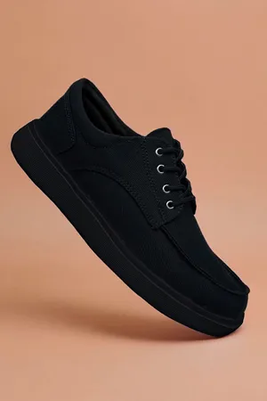 Boy Uzatan Gizli Topuklu Siyah Titan Erkek Spor Ayakkabı GT039