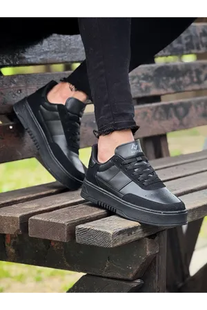Boy Uzatan Gizli Topuklu Siyah Erkek Spor Ayakkabı GT085