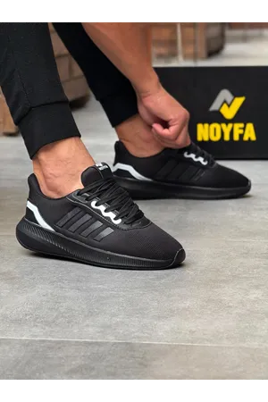 Boy Uzatan Gizli Topuklu Siyah Triko Erkek Spor Ayakkabı GT088