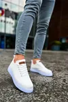 Boy Uzatan Gizli Topuklu Beyaz Triko Erkek Spor Ayakkabı GT048