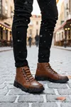Boy Uzatan Gizli Topuklu Taba Hakiki Deri Erkek Bot GT1006