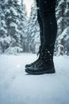 Boy Uzatan Gizli Topuklu Siyah Postal Erkek Bot GT1011